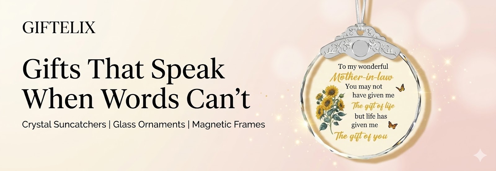 GIFTELIX - Crystal Suncatchers & Ornaments