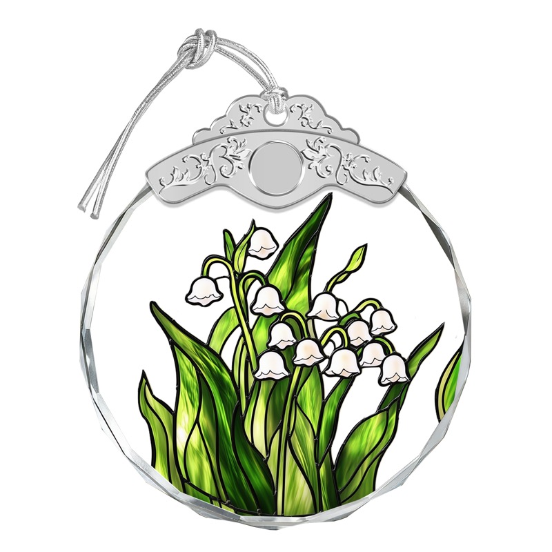 Lily of the Valley - Stained Glass Ornament